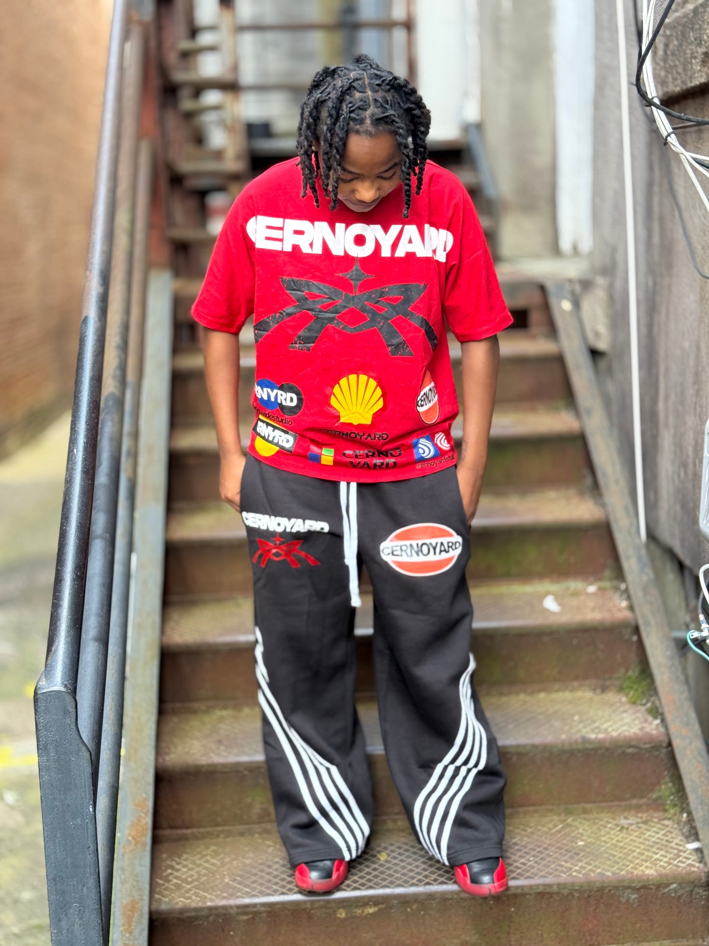 CERNOYARD Baggy Flare Sweatpants
